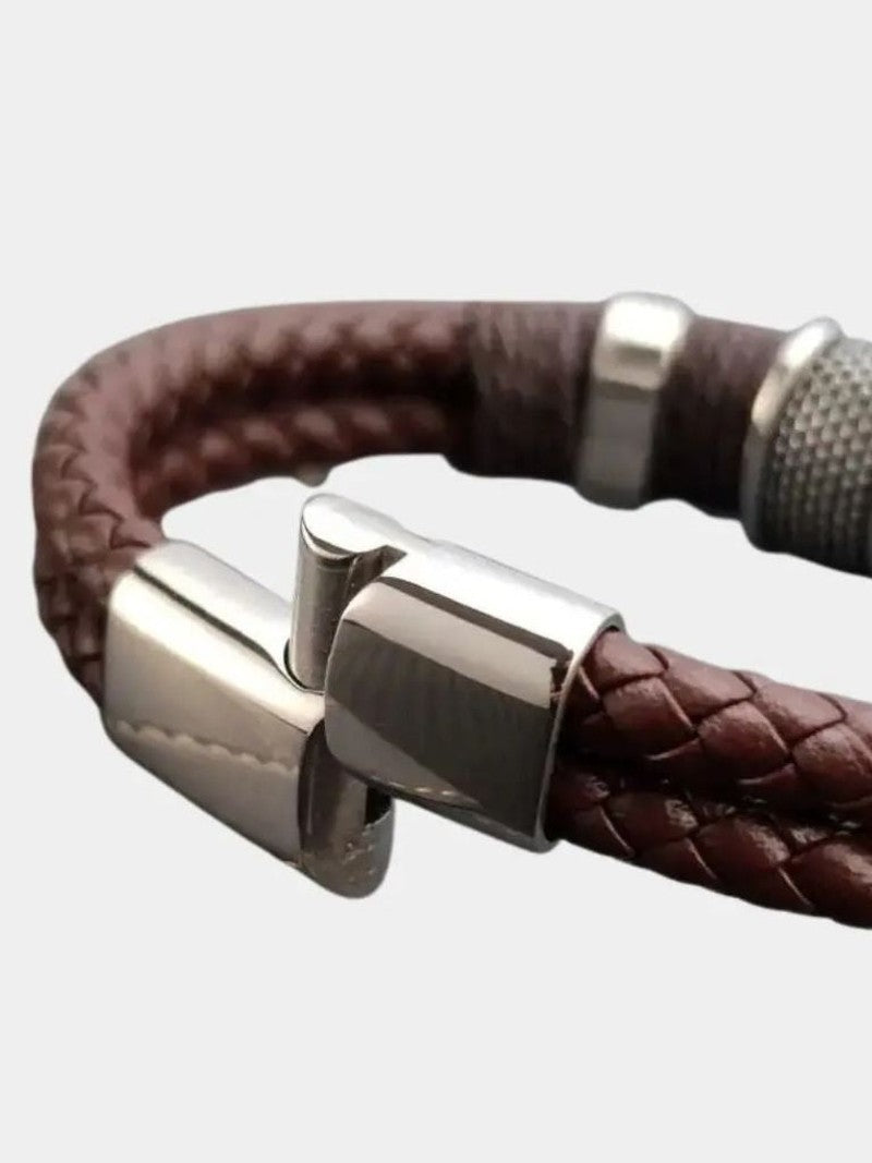 Mason Luxor Men Fashion Bracelet Men Minimalist Leather Bracelet - Cross & Crown