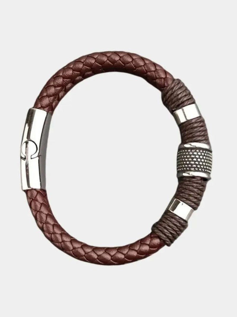 Mason Luxor Men Fashion Bracelet Men Minimalist Leather Bracelet - Cross & Crown