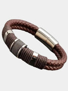 Mason Luxor Men Fashion Bracelet Men Minimalist Leather Bracelet - Cross & Crown