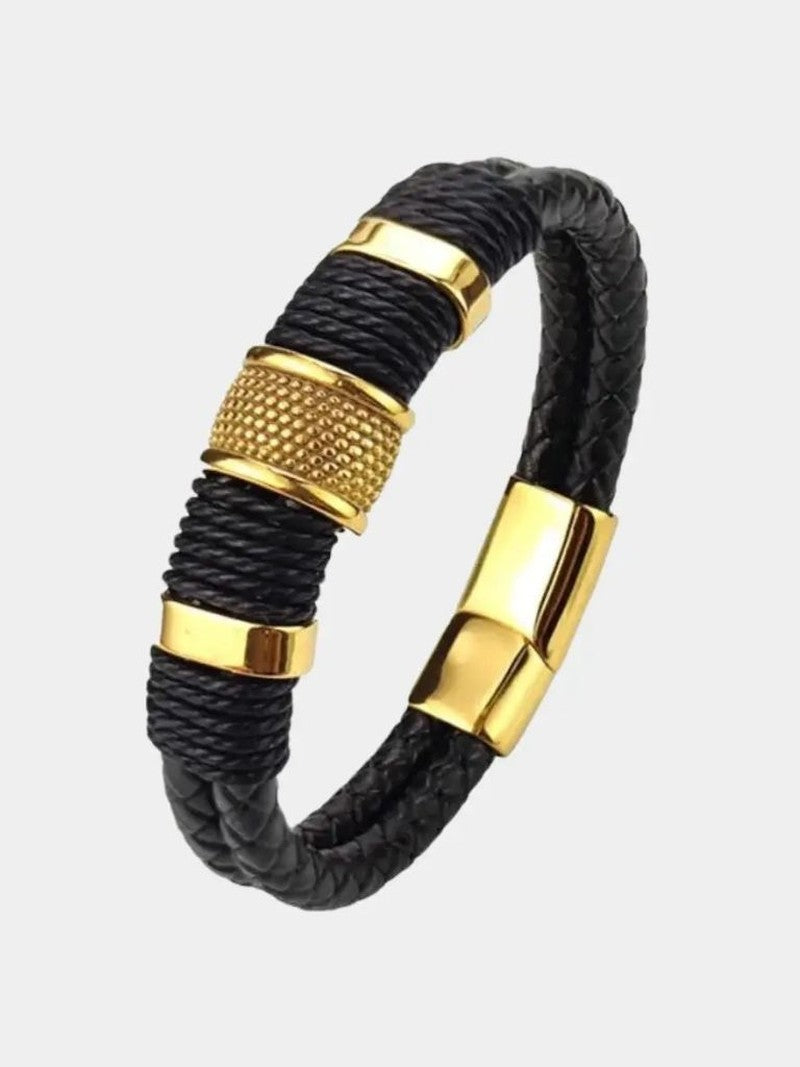Mason Luxor Men Fashion Bracelet Men Minimalist Leather Bracelet - Cross & Crown