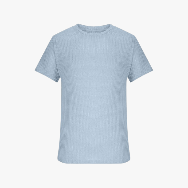 Mason Luxor Men Fashion Clothes Mason | Lightweight Waffle Knit T-Shirt for Men – Breathable Summer Style