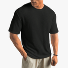 Mason Luxor Men Fashion Clothes Mason | Lightweight Waffle Knit T-Shirt for Men – Breathable Summer Style