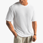 Mason Luxor Men Fashion Clothes Mason | Lightweight Waffle Knit T-Shirt for Men – Breathable Summer Style
