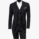 Mason Luxor Men Fashion Fashion Men Suit All-year Mason | Formal 3-Piece Suit for Men – Trousers, Waistcoat & One-Button Blazer – Perfect for Weddings or Business