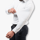 Mason Luxor Men Fashion Hemden Mason | Mens Stretch Dress Shirt – Wrinkle-Free Slim Fit Shirt