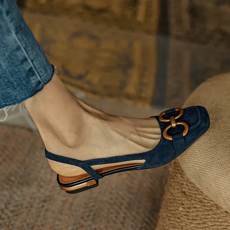 Mason Luxor Men Fashion Sandali ortopedici Mason | Women’s Suede Slingback Flats Low Heel Office Sandals