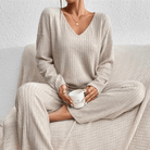 Mason Luxor Men Fashion Setjes Mason | Women's Knitted Lounge Set – Soft Co-Ord Outfit - Jumper & Trousers