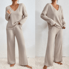 Mason Luxor Men Fashion Setjes Mason | Women's Knitted Lounge Set – Soft Co-Ord Outfit - Jumper & Trousers