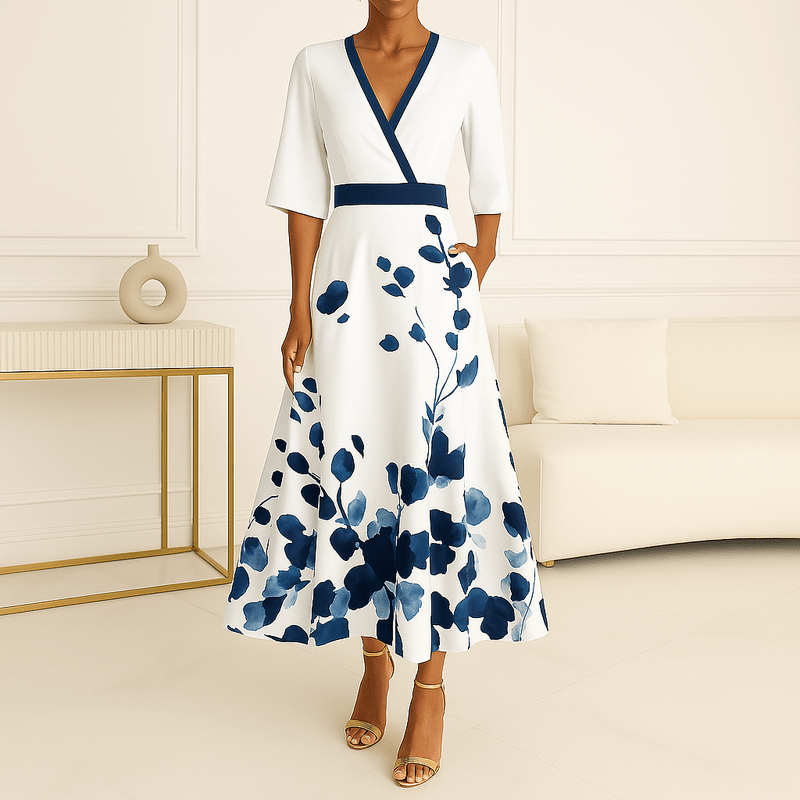 Mason Luxor Men Fashion Women Dresses Mason | Elegant Floral Maxi Dress