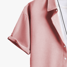 Mason Luxor Men Fashion Mason | Men Waffle Short Sleeve Shirt
