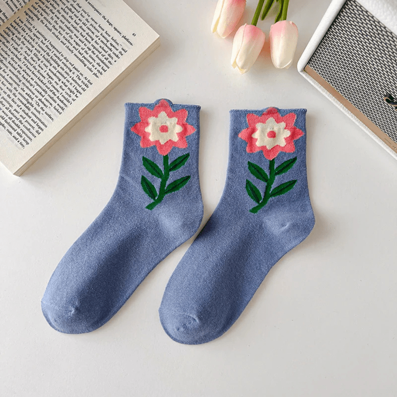 Mason Luxor Men Fashion Mason | Cute Spring Flower Socks for Her - Women’s Garden-Inspired Ankle Socks
