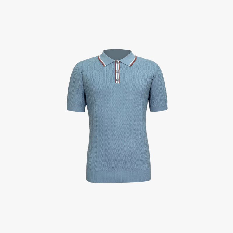 Mason Luxor Men Fashion Mason | Men's Waffle Knit Short Sleeve Casual Polo Shirts