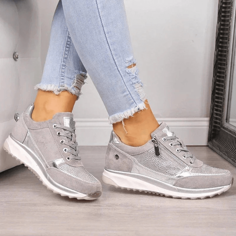 Mason Luxor Men Fashion Mason | Fashion Lace-Up Sneakers with Zip for Women - Comfort Trainers