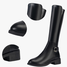 Mason Luxor Men Fashion Mason | High Boots for Women PU Leather riding boots