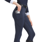 Mason Luxor Men Fashion Mason | Women Horse Riding Leggings Riding Tights Equestrian Breeches with Phone Pockets - Full Seat Silicone