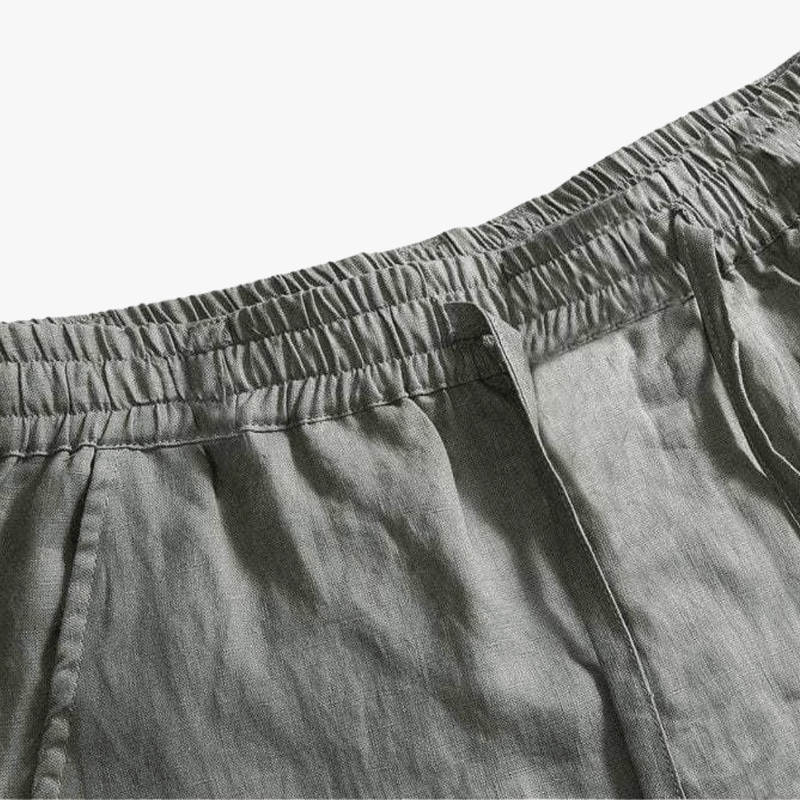 Mason Luxor Men Fashion Mason | Mens Casual Linen Pants Loose Fit Elastic Drawstring Waist Straight-Legs Summer Yoga Beach Long Pants