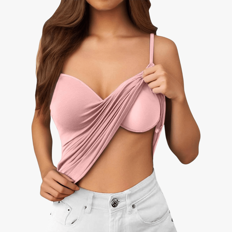 Mason Luxor Men Fashion Mason | Vest Top with Built in Bra with Padded Women's Basic Seamless Camisole