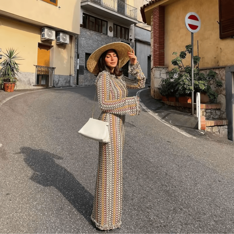 Mason Luxor Men Fashion Mason | Lace Knit Maxi Dress – Summer Beach Cover