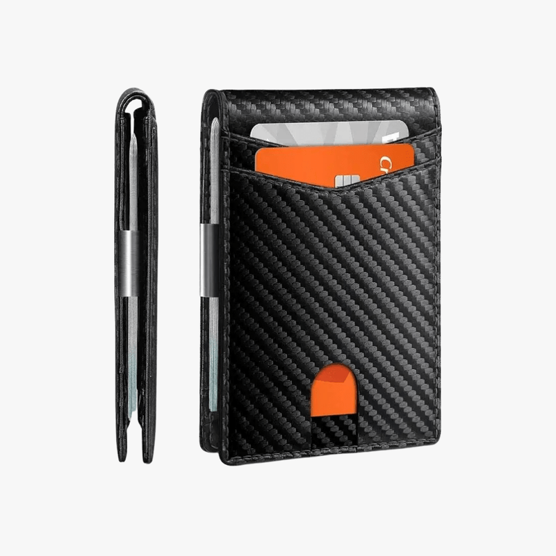 Mason Luxor Men Fashion Mason | Mens Wallets Slim RFID Blocking Carbon Fiber Leather Wallets Mens