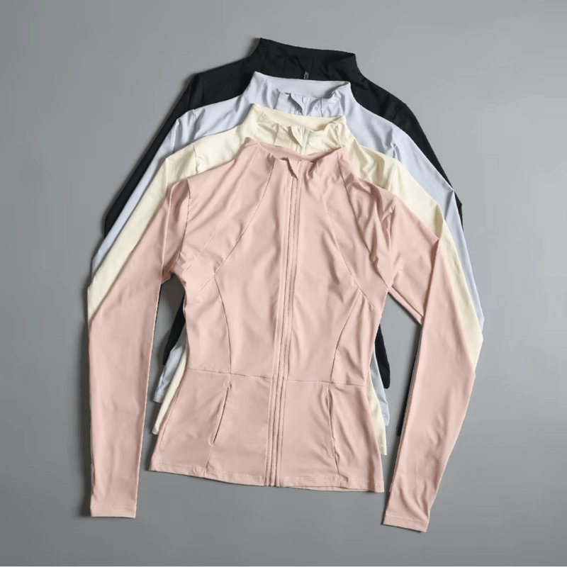 Mason Luxor Men Fashion Mason | Women’s Long Sleeve Sports Jacket – Full Zip Slim Fit Activewear for Gym, Running & Yoga
