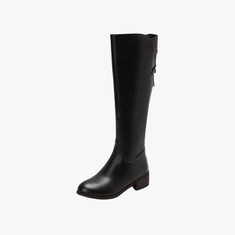 Mason Luxor Men Fashion Mason | Women's Mid Calf Boots Low Heel Knee High Boot Fashion Zip Winter Boots