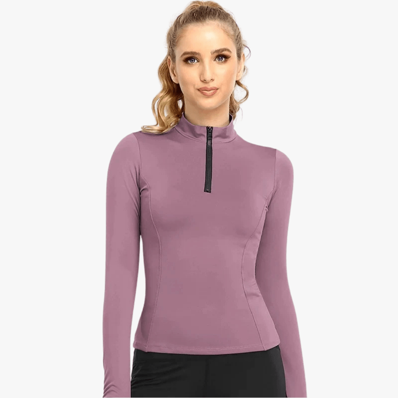 Mason Luxor Men Fashion Mason | Women Equestrian & Sports Base Layer – Long Sleeve Zip Top - Ideal for Horse Riding, Gym & Running