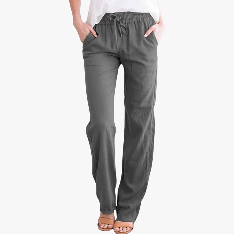 Mason Luxor Men Fashion Mason | Women's Trousers Casual Cotton Linen Pants Elasticated Waist Pants