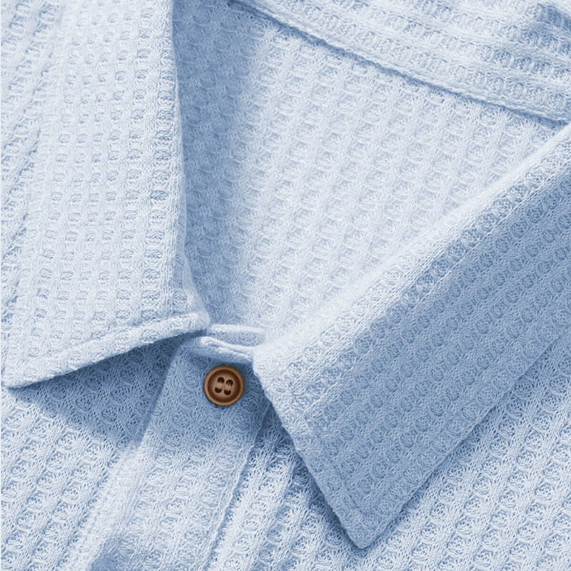 Mason Luxor Men Fashion Mason | Stylish Summer Polo Shirt for Men – Breathable Waffle Knit
