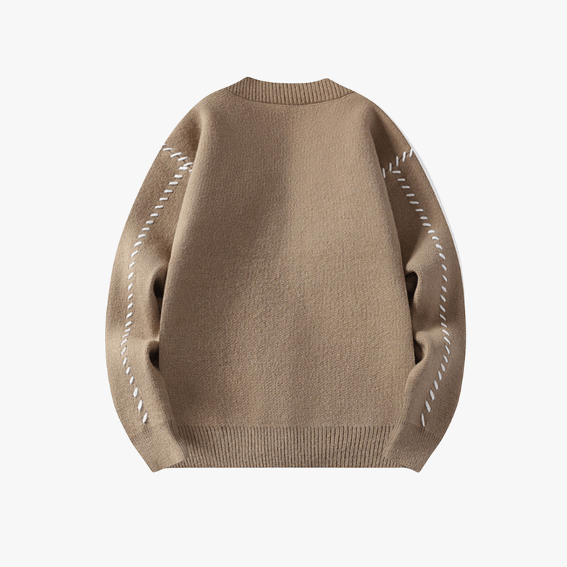Mason Luxor Men Fashion Mason | Men’s Wool-Blend Knit Cardigan – Soft, Button-Up Winter Sweater