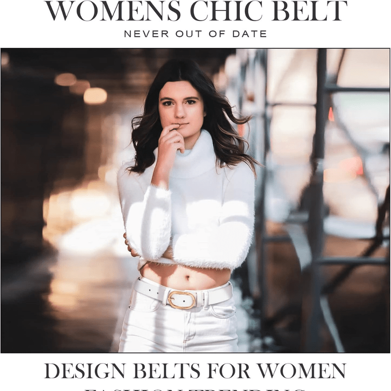 Mason Luxor Men Fashion Mason | 3 Pack Women's Leather Belt with Gold Buckle Ladies Waist Belts for Jeans & Pants