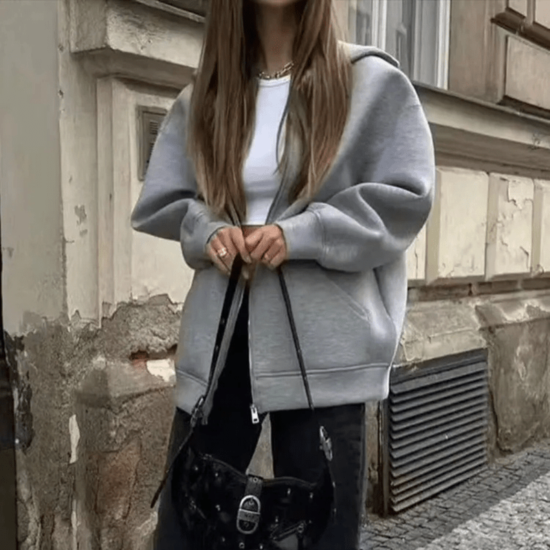 Mason Luxor Men Fashion Mason | Women's Zipper Hoodie High Street Unisex Style Double Pockets Oversize Loose Sweatshirts Outerwear Top