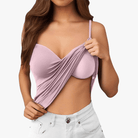 Mason Luxor Men Fashion Mason | Vest Top with Built in Bra with Padded Women's Basic Seamless Camisole