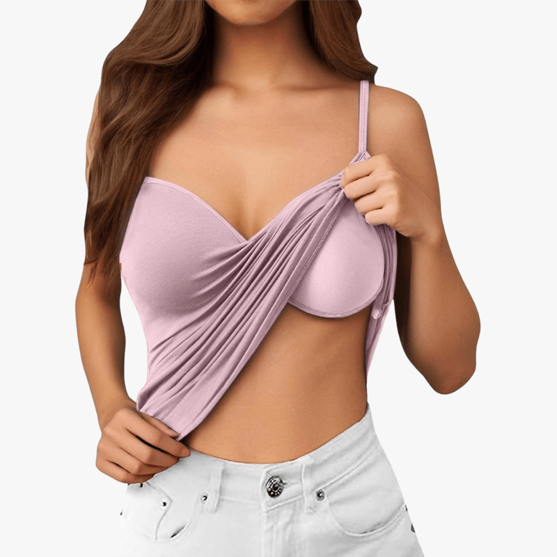 Mason Luxor Men Fashion Mason | Vest Top with Built in Bra with Padded Women's Basic Seamless Camisole
