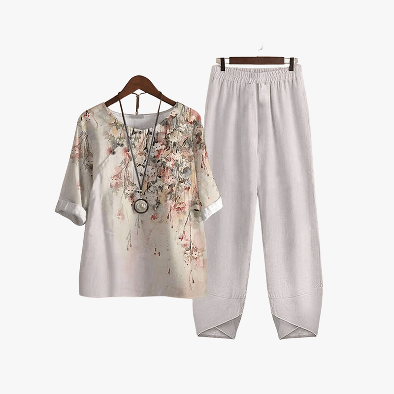 Mason Luxor Men Fashion Mason | Women Two-Piece Spring Lounge Set with Butterfly Print