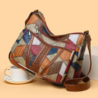 Mason Luxor Men Fashion Mason | Vegan Leather Shoulder Bag | Trendy Everyday Handbag for Women - Colourful Patchwork
