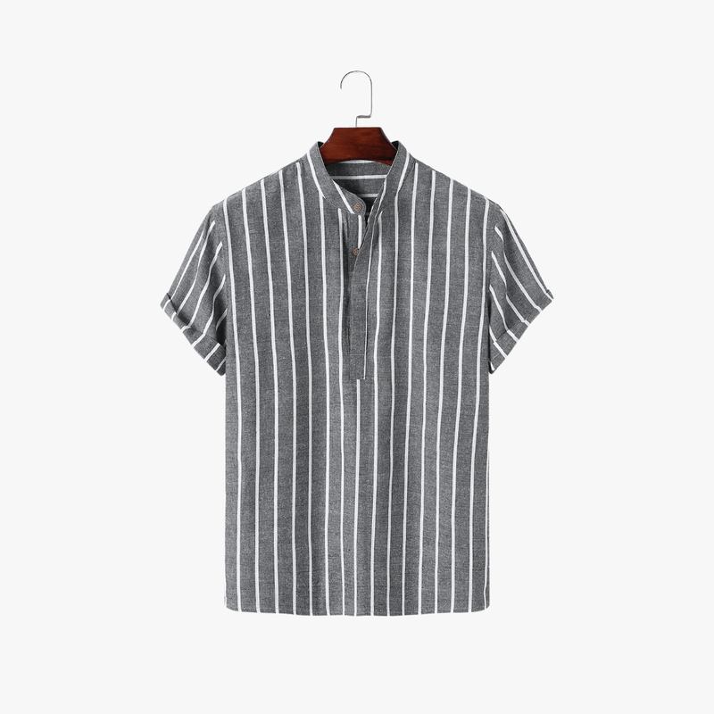 Mason Luxor Men Fashion Mason | Striped Linen Shirt