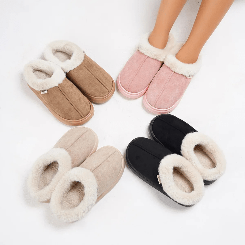 Mason Luxor Men Fashion Mason | Women's Micro Suede Fuzzy Plush Lined Slippers with Cozy Memory Foam