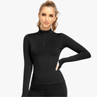 Mason Luxor Men Fashion Mason | Women Equestrian & Sports Base Layer – Long Sleeve Zip Top - Ideal for Horse Riding, Gym & Running