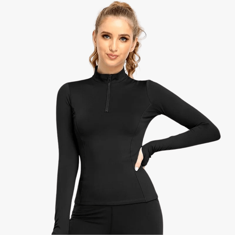 Mason Luxor Men Fashion Mason | Women Equestrian & Sports Base Layer – Long Sleeve Zip Top - Ideal for Horse Riding, Gym & Running
