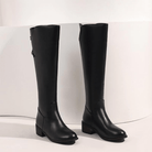 Mason Luxor Men Fashion Mason | Women's Mid Calf Boots Low Heel Knee High Boot Fashion Zip Winter Boots