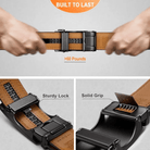 Mason Luxor Men Fashion Mason | Men's Belt, Leather Ratchet Belt for Men Dress 1 3/8,Trim to Fit