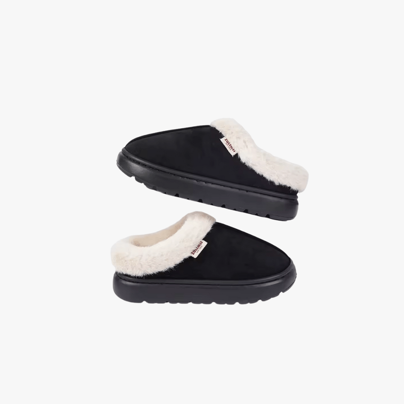 Mason Luxor Men Fashion Mason | Women's Micro Suede Fuzzy Plush Lined Slippers with Cozy Memory Foam