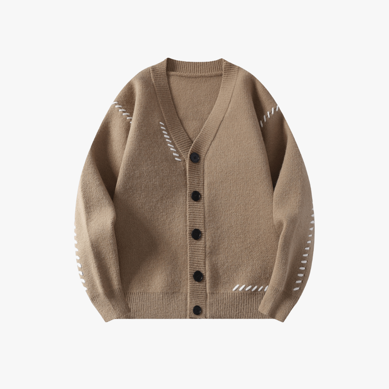 Mason Luxor Men Fashion Mason | Men’s Wool-Blend Knit Cardigan – Soft, Button-Up Winter Sweater