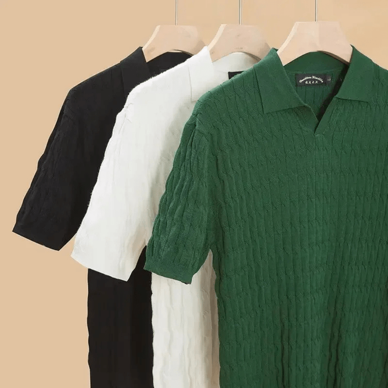 Mason Luxor Men Fashion Mason | Textured Polo