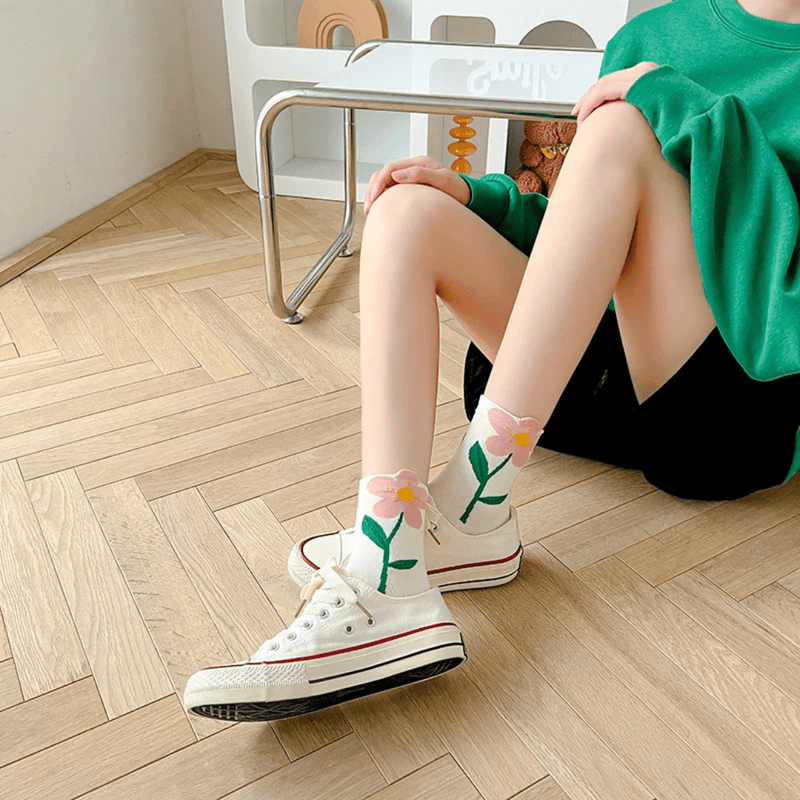 Mason Luxor Men Fashion Mason | Cute Spring Flower Socks for Her - Women’s Garden-Inspired Ankle Socks