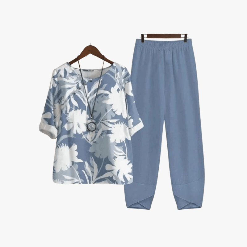 Mason Luxor Men Fashion Mason | Women Two-Piece Spring Lounge Set with Butterfly Print