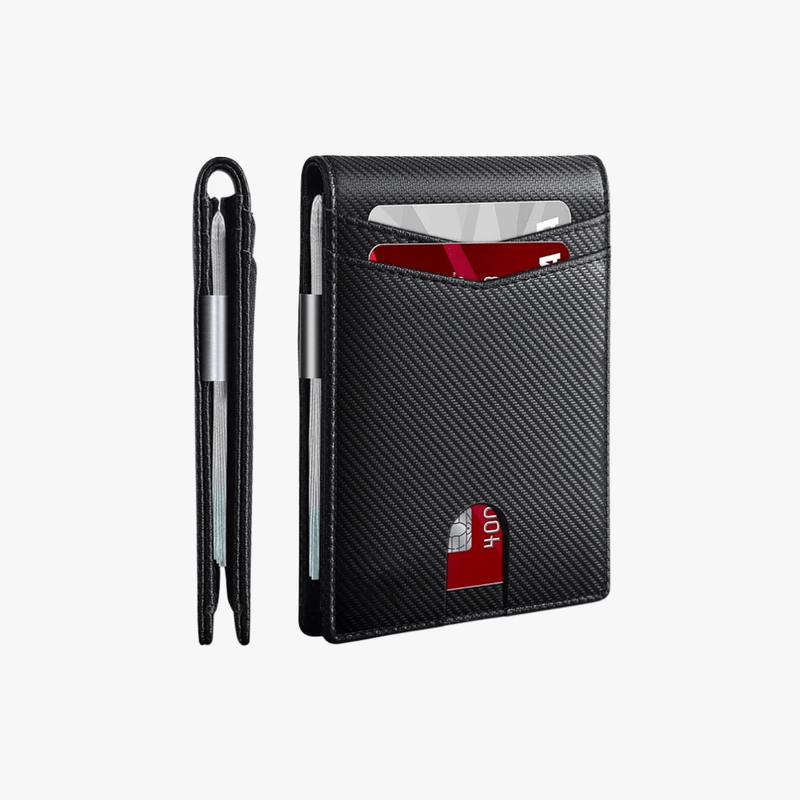 Mason Luxor Men Fashion Mason | Mens Wallets Slim RFID Blocking Carbon Fiber Leather Wallets Mens
