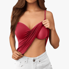 Mason Luxor Men Fashion Mason | Vest Top with Built in Bra with Padded Women's Basic Seamless Camisole