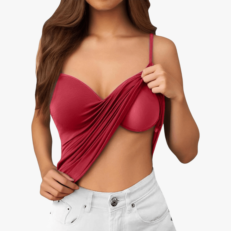 Mason Luxor Men Fashion Mason | Vest Top with Built in Bra with Padded Women's Basic Seamless Camisole