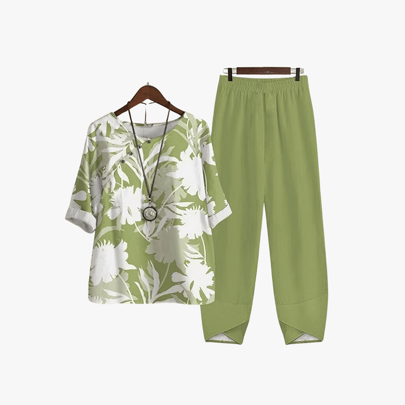 Mason Luxor Men Fashion Mason | Women Two-Piece Spring Lounge Set with Butterfly Print